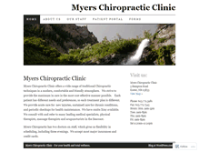 Tablet Screenshot of myerschiropracticclinic.com